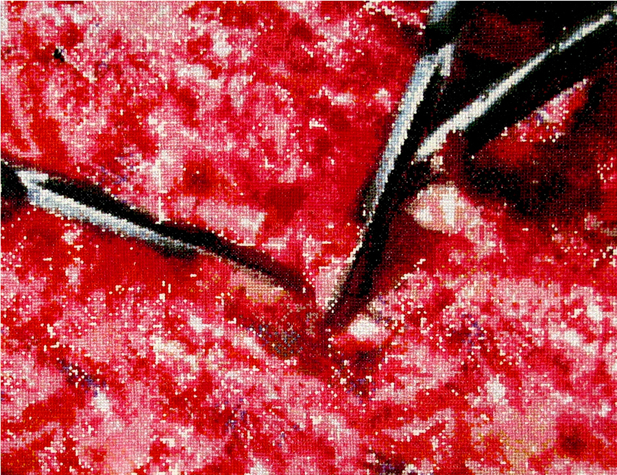 Ouch from the "Fancywork" cycle, 30x40 cm